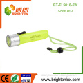 Factory Wholesale 4*AA Dry Battery Powered ABS Material Waterproof Powerful 5w Cree led Diving Flashlight with Wrist Strap